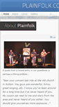 Mobile Screenshot of plainfolk.com